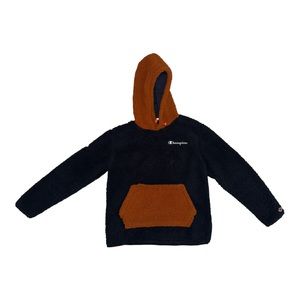 Champion Polar Fleece Cozy High Pile Colorblock Hoodie Men's Size Medium